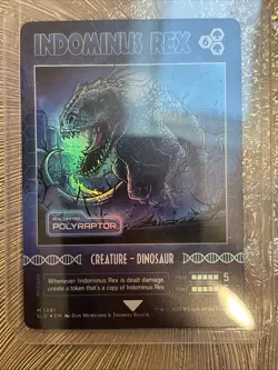 Indominus Rex - Polyraptor - Foil Near Mint, English Secret Lair MTG Magic - Image 1