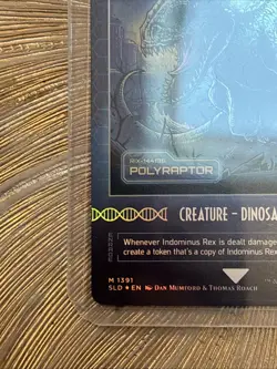 Indominus Rex - Polyraptor - Foil Near Mint, English Secret Lair MTG Magic - Image 3