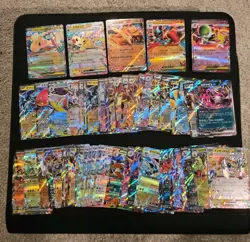 50 Card Lot Pokemon Japanese EX RR Mega Dragonite Pikachu Charizard - Image 1