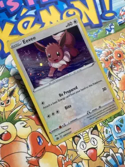 Eevee SWSH127 Promo SWSH Black Star Pokemon TCG SWIRL HOLO BLEED - Image 2