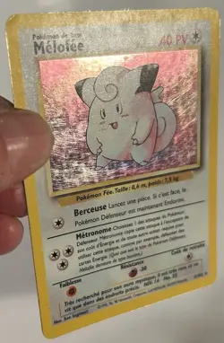 Pokemon Base Set (French) - Melofee (Clefairy) - Holo RARE - 5/102 MP - Image 2
