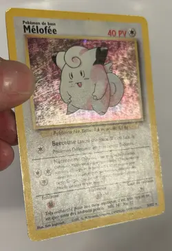 Pokemon Base Set (French) - Melofee (Clefairy) - Holo RARE - 5/102 MP - Image 3