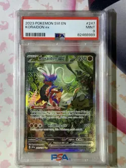 2023 POKEMON SVI EN-SCARLET & VIOLET #247 KORAIDON S.I.R PSA 9 - Image 3
