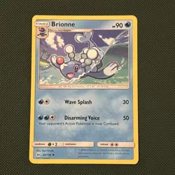 Pokemon Brionne Normal Uncommon SM Base Set 40/149 - Image 1