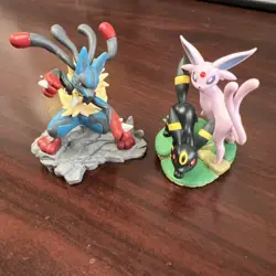 Mega Lucario & Umbreon w/ Espeon from Figure Collection Boxes Pokemon 2" Figures - Image 1