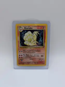 Pokemon TCG Ninetales Holo Rare Unlimited 12/102 Base Set - Image 1