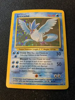 Pokemon TCG Articuno Fossil 2 Holo Unlimited Holo Rare - Image 1