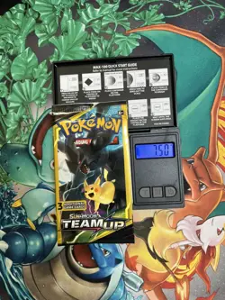 Pokemon TCG Sun & Moon Team Up Mini Booster Pack Pikachu & Zekrom Sealed 7.50G - Image 1