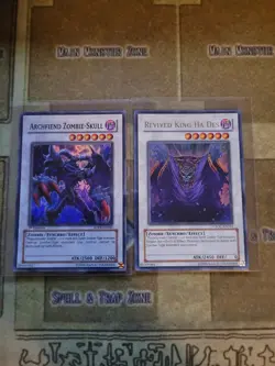 YUGIOH REVIVED KING HA DES ULTRA + ARCHFIEND ZOMBIE-SKULL SUPER + DOOMKAISER NM - Image 2