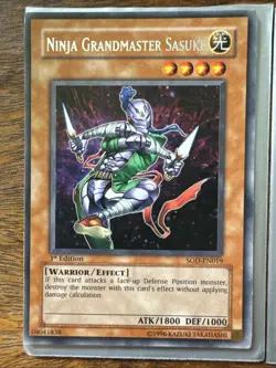 Yu-Gi-Oh! TCG | (x3) Ninja Grandmaster Sasuke [SOD-EN019] 1st Editions | Mint/NM - Image 2