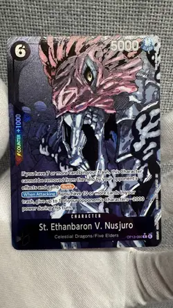 One Piece St. Ethanbaron V. Nusjuro OP13-080 - Alt Art Rare Carrying on His Will - Image 1