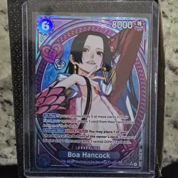 Bandai Boa Hancock SP EB03-026 Holo 6 Cost 8000 Power One Piece Heroines Edition - Image 4