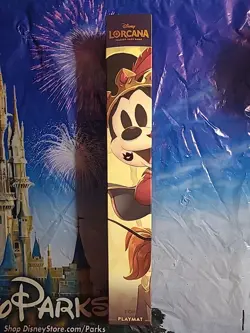 Disney Lorcana Playmat Mickey Mouse & Minnie Mouse Park Exclusive Unopened - Image 1