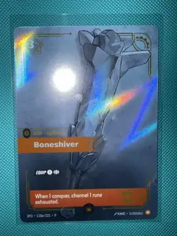 Boneshiver - Riftbound - SFD 118a/221- English - Bologna Regional Promo Card - Image 1
