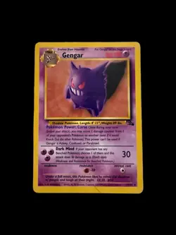 Pokemon TCG Fossil Gengar 20/62 Non-Holo Rare Card - Image 1