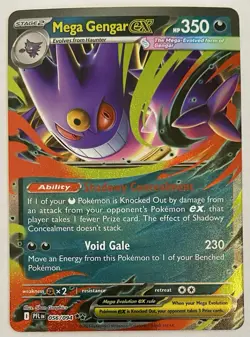Pokemon TCG Mega Gengar ex - ME02: Phantasmal Flames Double Rare Card - Image 1
