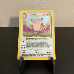 Pokemon TCG Clefable Holo Rare Card Base Set 2,5/130, Excellent condition - Image 1