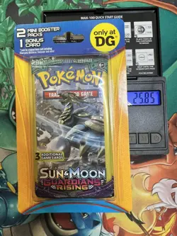 Pokemon Guardians Rising Sealed 2 Pack Mini Blister Dollar General 1 Bonus Card - Image 1