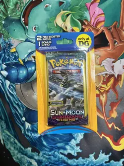Pokemon Guardians Rising Sealed 2 Pack Mini Blister Dollar General 1 Bonus Card - Image 2