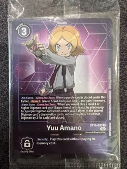 Digimon Card Game Yuu Amano BT10-093 Rare NM - Image 1