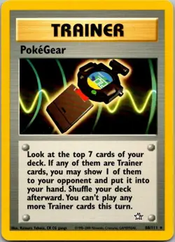 Neo Genesis #088/111 PokeGear Pokemon Moderately Played - Image 1