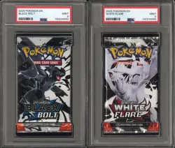 Pokemon Scarlet&Violet Black Bolt White Flare SEALED Booster Pack PSA 9 MINT - Image 1