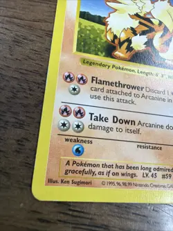 Arcanine 23/102 Shadowless - Vintage 1999 WoTC Pokemon Base Set LP - Image 2