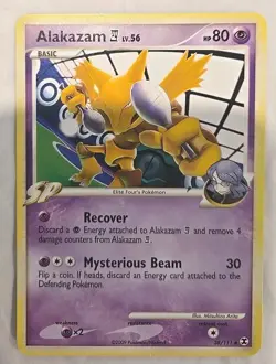 2009 Pokemon Nintendo Alakazam 38/111 Rising Rivals - Image 1