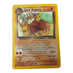 Pokemon Dark Dugtrio 23/82 Team Rocket MP Rare WOTC Stage 1 Regular TCG - Image 5