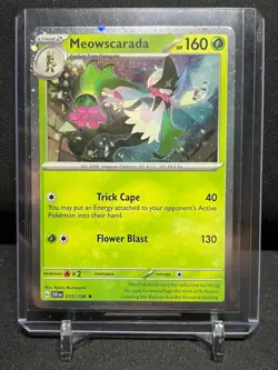 Meowscarada 015/198 Cosmos Holo Promo Rare Pokemon 2023 Scarlet Violet NM - Image 1