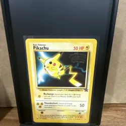 Pokemon TCG Pikachu Promo Kids WB First Movie 1999 Wizards #4 50 HP - Image 1