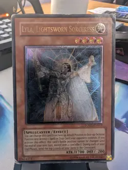 YuGiOh! Lyla, Lightsworn Sorceress LODT-EN019 Ultimate Rare PLAYED - Image 1
