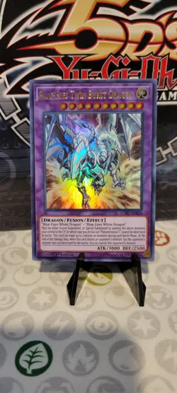 Yu-Gi-Oh! Blue-Eyes Twin Burst Dragon LCKC-EN058 1st Edition Ultra Rare NM - Image 1