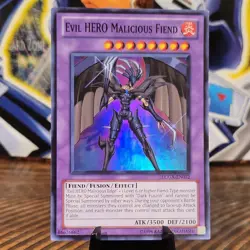 Yu-Gi-Oh! Evil HERO Malicious Fiend LCGX-EN072 UNLIMITED Super Rare - Image 1