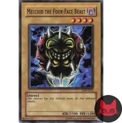 Yugioh Melchid the Four-Face Beast LON-E012 Common LP - Image 1