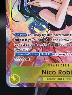 ONE PIECE NICO ROBIN EB03-055 ALT ART SUPER RARE ENG - Image 5