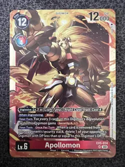 Digimon Card Game Apollomon EX5-014 SR NM - Image 1