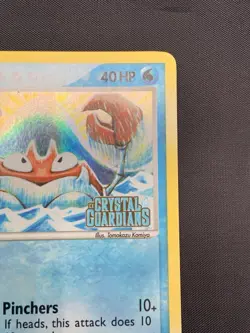 Krabby 54/100 Common Reverse Holo Stamped Crystal Guardians Pokemon Card - Image 3