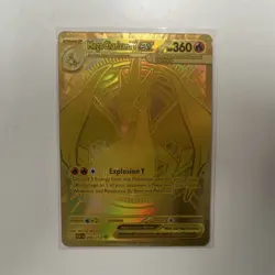 Pokemon Mega Charizard Y ex Full Art Foil Gold Card EX 294/217 - Image 1