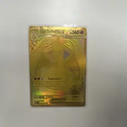 Pokemon Mega Charizard Y ex Full Art Foil Gold Card EX 294/217 - Image 4