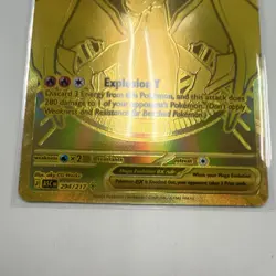 Pokemon Mega Charizard Y ex Full Art Foil Gold Card EX 294/217 - Image 5