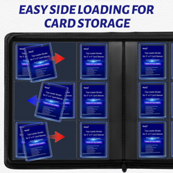 Toploader Binder for TCG, Trading & Sports Cards - 9-Pocket Ringless Design Hold - Image 5