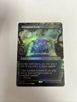 Overgrown Tomb Borderless Foil Card #0350 MTG LP - Image 1