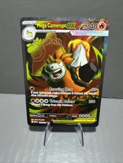 Pokemon Card - Mega Camerupt ex 156/132 Me01: Mega Evolution Holo NM - Image 1