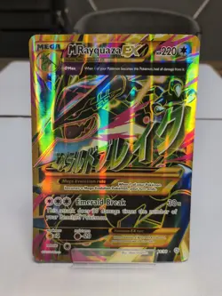 M Rayquaza EX Jumbo Card (Shiny Full Art)98/98 XY - Ancient Origins Holo - Image 1
