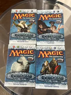 MTG Coldsnap Expansion 2006 Complete Set Of Four Theme Decks Magic the Gathering - Image 1