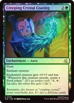 MTG FOIL Creeping Crystal Coating - Avatar: The Last Airbender Eternal #136 - Image 1