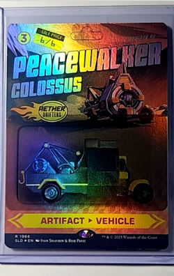2025 MTG Magic The Gathering Secret Lair Drop Foil 1966 Peacewalker Colossus - Image 1