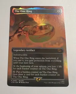 MTG The One Ring Borderless Foil Near Mint Never Played - Image 1