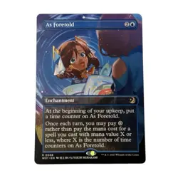 As Foretold Anime Borderless 0068 Wilds of Eldraine: Enchanting Tales Magic MTG - Image 1